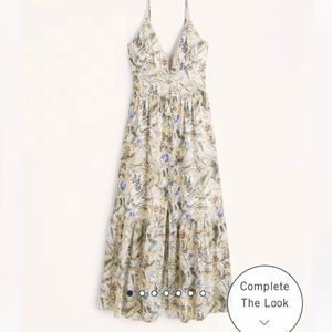 Abercrombie Floral print button through maxi dress